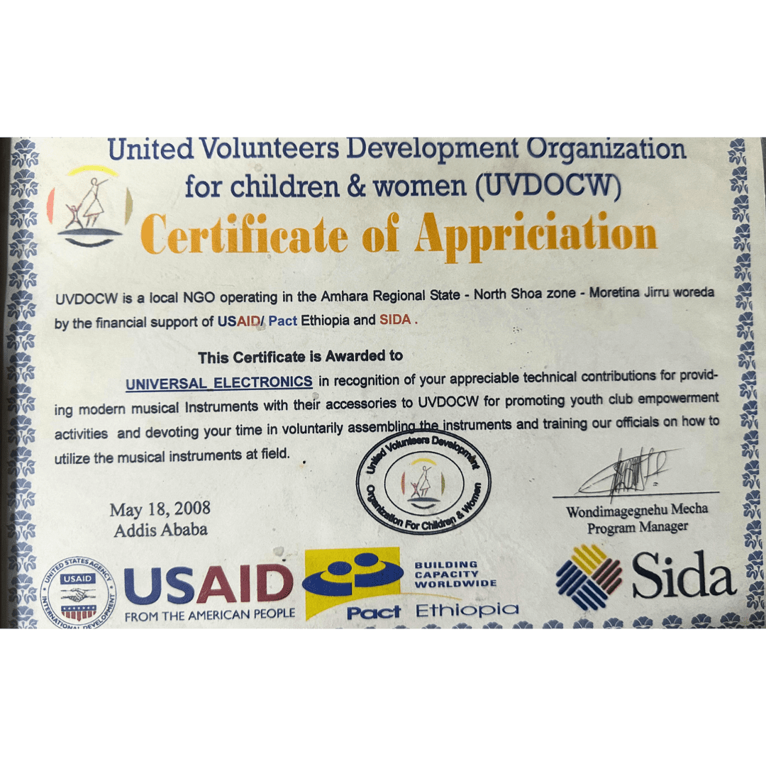 UN Certificate