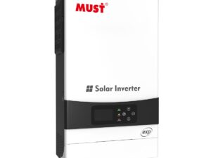 PV1900 EXP Series 4 kW / 6 kW hybrid solar inverter unit, white and black housing with LCD display