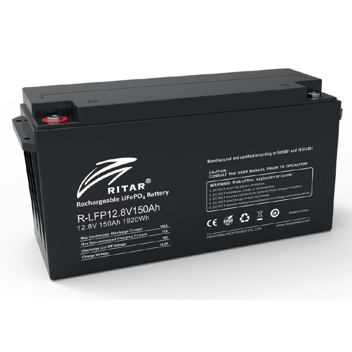 RITAR 12.8V 150Ah LiFePO4 Battery | Deep Cycle Lithium Solar Battery